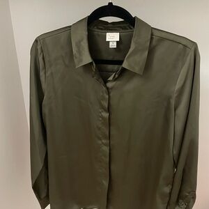 A New Day - Dark Green Blouse